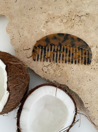 Acetate Hair Comb - Moon - Tort