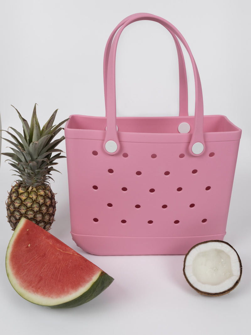 Aloha Vegan Tote Bag - Light Pink - Medium