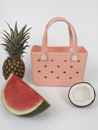 Aloha Vegan Tote Bag - Peach - Small