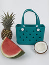 Aloha Vegan Tote Bag - Teal - Small