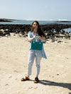 Aloha Vegan Tote Bag - Teal - Small