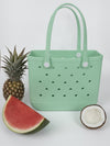 Aloha Vegan Tote Bag - Mint Green - Medium