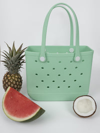 Aloha Vegan Tote Bag - Mint Green - Medium