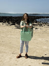 Aloha Vegan Tote Bag - Mint Green - Medium