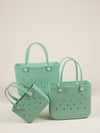 Aloha Vegan Tote Bag - Mint Green - Small