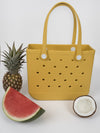 Aloha Vegan Tote Bag - Yellow - Medium