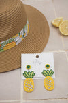 Pineapple Beaded Earrings