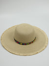 Floppy Beaded Sun Hat - Cancun - Sand