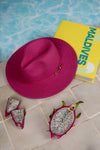 Fedora Sun Hat - Cannes - Bubblegum Pink