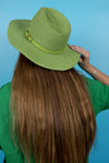 Fedora Sun Hat - Cannes - Apple Green