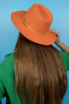 Fedora Sun Hat - Cannes - Orange