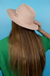 Fedora Sun Hat - Cannes - Light Pink