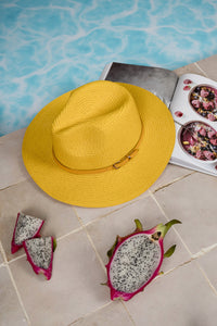 Fedora Sun Hat - Cannes - Sunshine Yellow