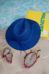 Fedora Sun Hat - French Riviera - Royal Blue