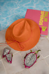 Fedora Sun Hat - French Riviera - Orange