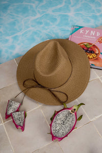 Fedora Sun Hat - French Riviera - Natural