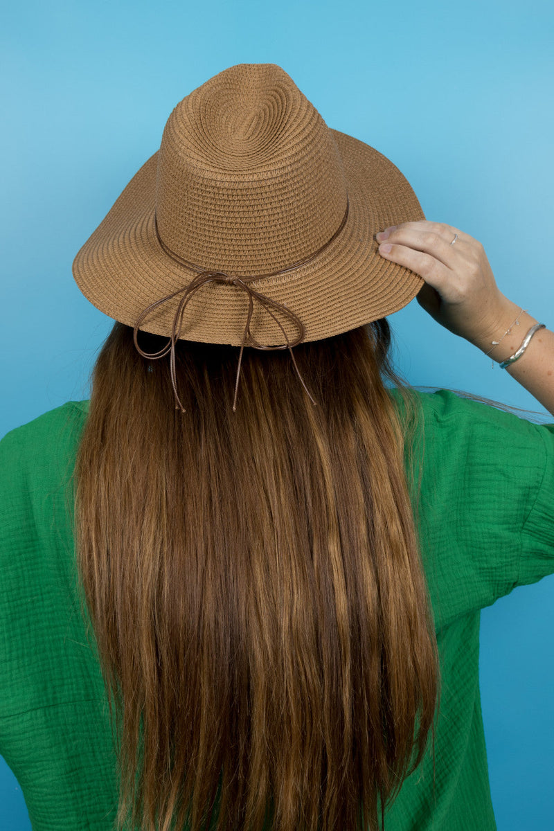 Fedora Sun Hat - French Riviera - Natural