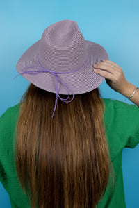 Fedora Sun Hat - French Riviera - Lavender