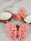 Claw Clip - Small Double Butterfly - Marshmallow