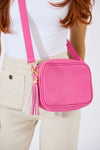 Vegan PU Leather Sandy Springs Crossbody - Bubblegum