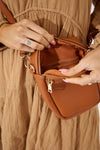 Vegan PU Leather Key West Phone Bag - Tan