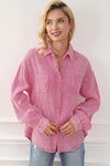 Barbados - Crinkle Cotton Vintage Washed Shirt - Pink